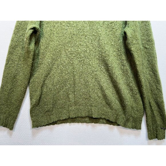 Cabelas Mens Pullover Sweater Size XL Green Knit Shawl Collar Wool Blend - Picture 6 of 13